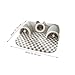 MFMEXUL U Shape Cat Tunnel Cat Tube with Bed Playground Portable Playing Ball Autumn Warm Tunnel Mat Hideout for Bunny Small Animals, Gray M
