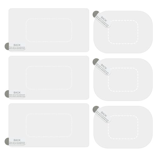 Dashcam Windshield Sticker, Sturdy CAR HUD Screen Sticker Film Easily Prevent Scratching & Falling, Durable and Reusable Windshield Applicator for On Dash Cam (6)