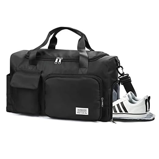 Sac de Voyage Femme Homm,Feelhap Sac de Sport Sac de Gym avec Compartiment à Chaussures et Poche Humide,Sac de Week-End de Grande Capacité Sac de Nuit,Sac à Main étanche Sac Fitness (Noir)