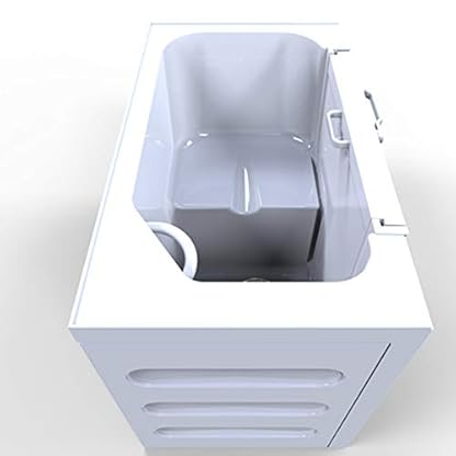 SERENITY Badewanne mit Tür, 130x66cm, LINKS – Bild 6