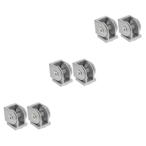 SOLUSTRE 6pcs Zinc Alloy Pivot Joint Flexible Connector for Aluminum Extrusion Pivot Hinge