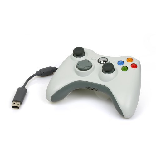 Econoled Wired USB Controller for Pc & Xbox 360 (White)