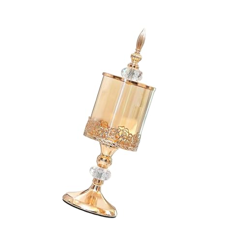 Bothyi Glass Candy Jar Cookie Jar Gift Ornament Decoration Candy Can Candy Storage Jar Candy Box for Bedroom Holiday Home Xams Party, 11cmx29cm