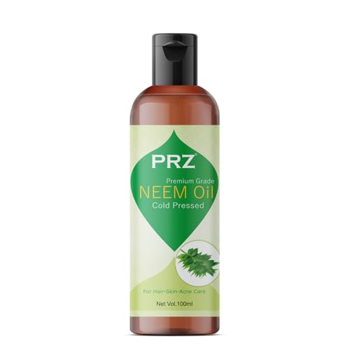 Image of PRZ Neem Cold Pressed Carrier Oil (100ML) - Pure Natural & Therapeutic Grade Oil For Skin Care & Hair