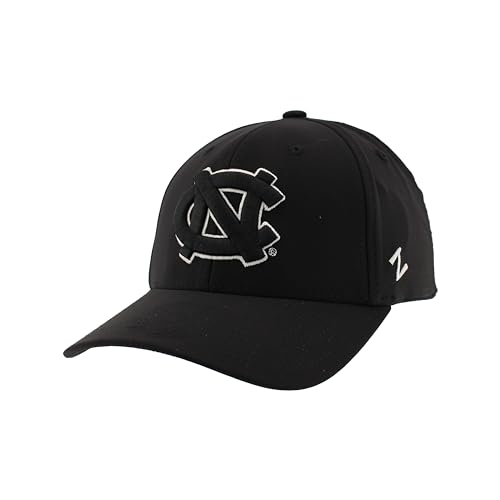 North Carolina Tar Heels NCAA Officially Licensed Hat Fitted Hype Black, Medium