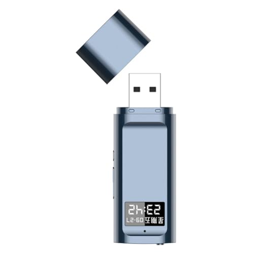 Reapyyt Grabadora de voz digital DSP con reducción de ruido, dictáfono de sonido, disco U, bolígrafo de grabación de apagado y ahorro de MP3, 16 G, fácil de usar