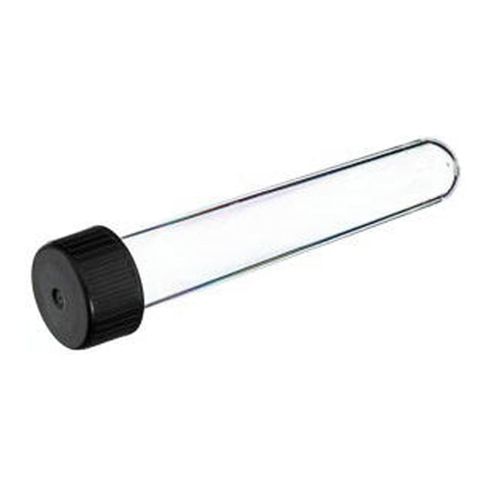 Greiner Bio-One 163161 Culture Tube, Round Bottom, Black Screw Cap, 17mm Diameter, 100mm Height, 12ml Nominal Volume, Sterile, Polystyrene (Pack of 900)