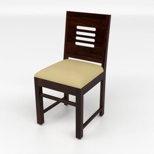 Image of Sheesham Wooden 2 Dining Chair Set for Living Room | Solid Wood Study Chair for Living Room | Office Chair for Home & Office | Rosewood Chair Set
