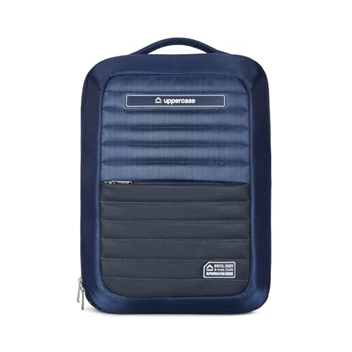 Image of uppercase Levl Alphatech Padded 15.6 inch Laptop & iPad Compartment Pro Backpack for Men & Women - Sleek Bag with Snaplift Tech, Side Passport Pocket, Internal Bottle Holder with Premium Handles