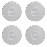 ケーブル収納ケース コードリール スマホスタンド 4個セット 巻き取り 収納 絡まり防止 小型 イヤホン ケーブル（透明）