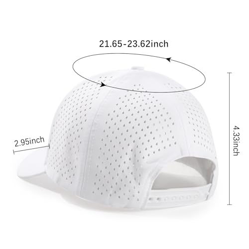 Image of Quick Dry Baseball Cap Curved Brim Mesh Snapback Hat for Men Women