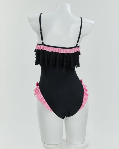 Maillot de bain Haikyuu noir opaque taille M pour masquer les imperfections - 4