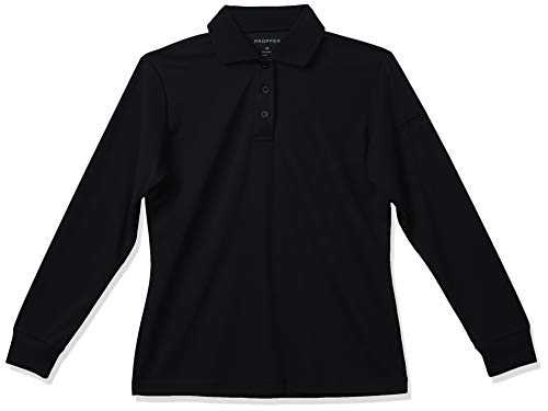 Propper Women's Uniform Long Sleeve Polo, Black, X-Large