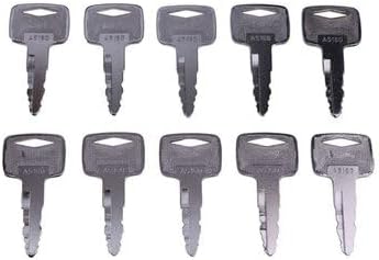 10 Pieces Ignition Key A5160 91A07-01910 — Compatible With Mitsubishi and Caterpillar Fit intended for FG Series Lifts — Aftermarket Replacement