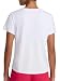 Reebok Women’s Align Interlock Short Sleeve Crewneck T-Shirt, Standard Fit, Lightweight Poly Interlock Fabric, Stark White, Large