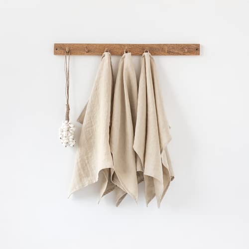 Linen Tea Towels — Botanical Print Set