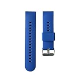 songtingting Correa de reloj silicona: correa repuesto caucho suave resistente al agua for hebilla frontal acero inoxidable cepillado(Dark Blue,20mm—3pcs)