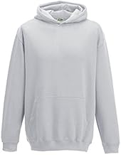 Just Hoods Kinder Sweatshirt mit Kapuze JH001J Ash 3/4 (XS)