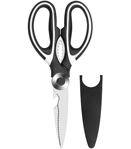 Proalet Taksun KA051 21 cm Profesyonel Çok Amaçlı Mutfak Makası – Paslanmaz Çelik Tavuk Kesme, Şişe Açacağı ve Ceviz Kırıcılı Ağır Hizmet Tipi Kesici Mutfak Makası