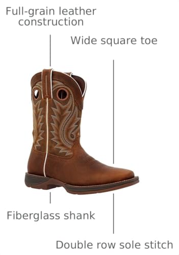 Image of Durango mens Rebel By Durango Dark Chestnut Western Boot