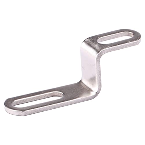 Z-förmiger Auspuffbügel - Montageklemme für Motorauspuffrohre Hochwertige Edelstahl-Silber-Finish | 1 Stück zum festen Halten des Auspuffrohrs Ihres Motorrads, wodurch Trillin