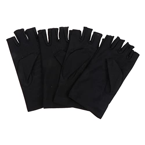 BESPORTBLE 2Pairs Breathable Half Finger Riding Gloves UV Sports Gloves for Outdoor Cycling Comfortable Touchscreen Design Durable Non Slip Palm for Fitness and Nail Art