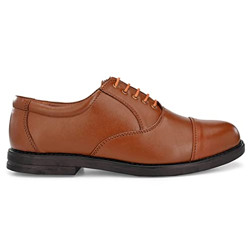 Image of Vitoria Men's Synthetic Leather Lace-Up Formal Shoes for Men's and Boys /Police Shoes /Office Shoes /Suit Shoes /Dress Shoes