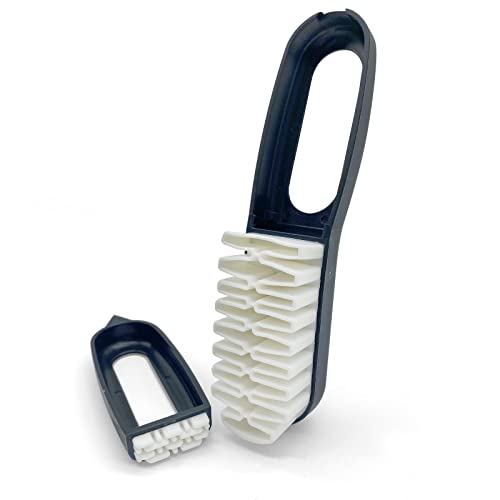 Cepillo para Gamuza y Ante - Limpiador de Zapatos de Piel - Cepillo de Crepe para Limpiar La Piel del Zapato (Negro)