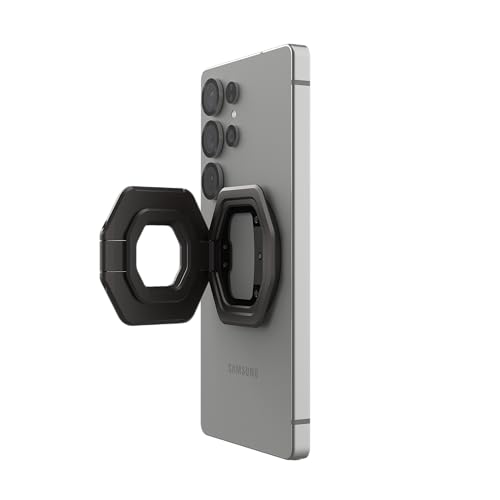 Image of Urban Armor Gear UAG Monarch Magnetic Phone Ring Stand Compatible with Magnetic 2 Magnet, Removable Metal Finger Ring Grip & 360 Rotation Adjustable Kickstand for iPhone 17 /16, Galaxy S26 /S25 /S24