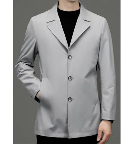 Men's Suit Jackets Single Breasted Coat Plus Big Size Long Suits and Blazers Korean Style4