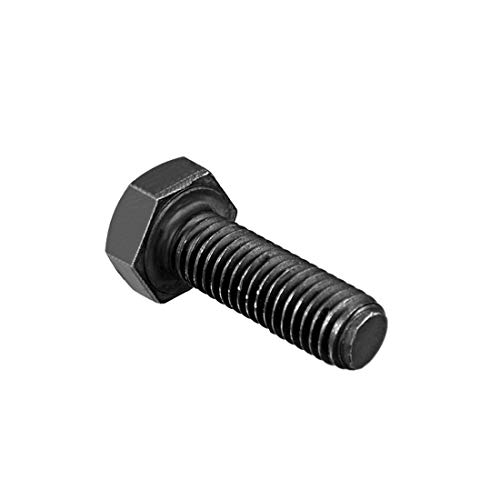 Image of uxcell M8x30mm Hex Head Left Hand Screw Bolts Fastener Carbon Steel Black 3pcs