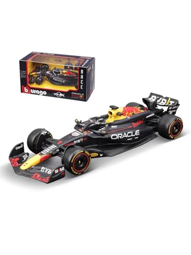 Image of BBurago - Red Bull Racing RB20 Max Verstappen #1 2024 - Realistic Car Model in 1:43 Scale, Driven by Max Verstappen, Official Red Bull License, Recommended Age 3+ Years