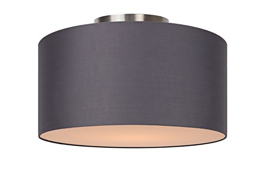 Preisvergleich Produktbild Lucide CORAL - Deckenleuchte - Ø 35 cm - 1xE27 - Grau