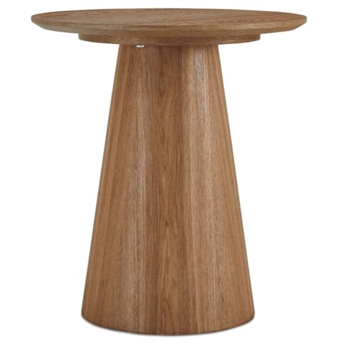 Table basse ronde Ø 45 cm compacte chêne pour optimiser l'espace