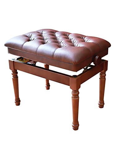TEmkin Tabouret de Piano, canapé, Banc de Piano en Cuir, Tabouret de Piano Solo Moderne, Banc de Clavier, Tabouret de vanité en Noyer, 60 x 40 x 50-60 cm - Les Beatles, Paul McCartney, John Lennon, RIngo Starr, George Harrison TEmkin Tabouret de Piano, canapé, Banc de Piano en Cuir, Tabouret de Piano Solo Moderne, Banc de Clavier, Tabouret de vanité en Noyer, 60 x 40 x 50-60 cm