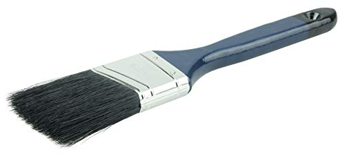 Image of Weiler 40008 2 inch Angled Sash Brush, Black China Bristle, 2-1 /4 inch Trim Length, Blue Foam Handle