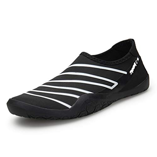 Axcone Zapatos de Agua para Buceo Snorkel Surf Piscina Playa Vela Mar Río Aqua Cycling Deportes Acuáticos Calzado de Natación Escarpines para Hombre Mujer-BK45