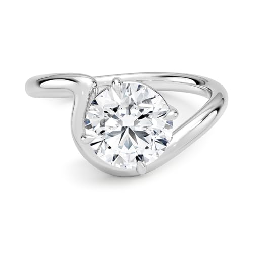 1 CT-5 CT Colorless Moissanite Engagement Ring, Claw Prong Solitaire, Antique Wedding Ring, Solid 10K/14K/18K Gold Anniversary Promise Ring Gifts for Her4