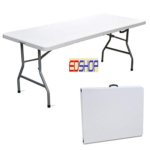 Cilvani Tavolo Pieghevole 180x75xH74 per Esterno Giardino PIC nic richiudibile Resina