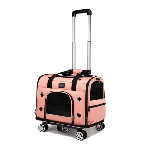 Porte-petit chien avec roues pour soulager votre dos en voyage de vacances