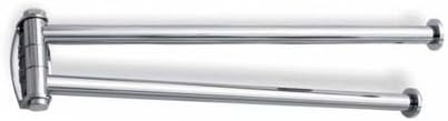 StilHaus ME16 3-08-637509848583 Fluyd Collection Beautiful Brass Swivel Towel Bar, Chrome