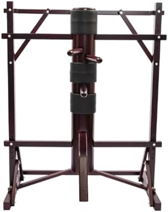 Wing Chun Wooden Dummy Man Pile - Solid Wood Martial Arts Training Equipment for Kung Fu Lovers, Manual Assembly, Multi-Sports