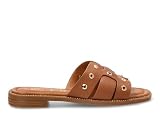 Etika Sandalias Bio Mujer, Calzado Plano Planta Anatómica, Zapatos Casuales Doble Hebilla, Modelo 10095 Camel - 37