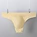 JHOKCI Mens Soft Comfortable Underwear Fashion Silky Bikini Sexy Bulge Pouch Underwears Beige