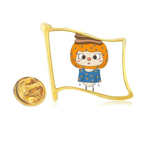 Pin's drapeau pain en métal doré pour personnaliser un uniforme terne