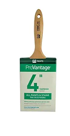 ProVantage Varnish Paint Brush, 4", Nylon Polyester