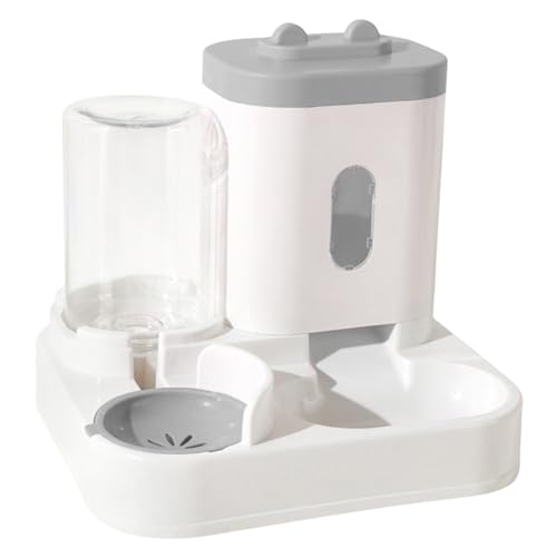 Alimentador y bebedero automático para gatos, dispensador automático de alimentos para mascotas y dispensador de agua, cuenco de alimentación automática de alimentos secos para perros, comedero