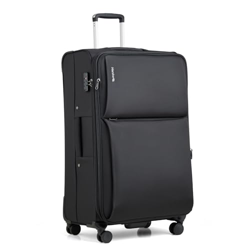 Image of Hanke Large Checked Luggage, 28 Inch Suitcase with Garment Compartment