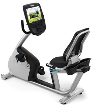 Precor RBK 885 Recumbent Bike with P82 Console - Newest Generation