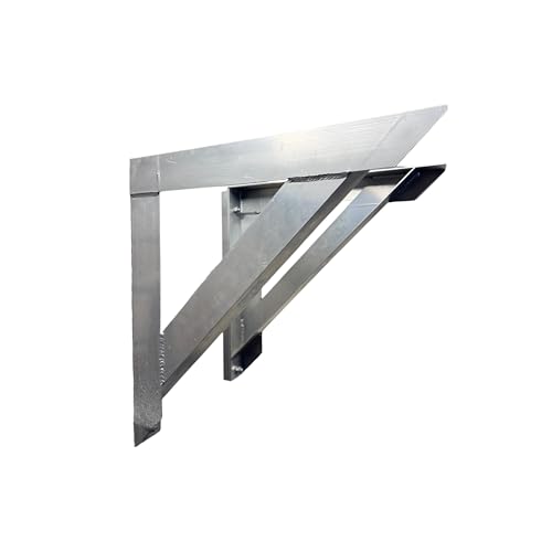 F&L Heavy-Duty Aluminum Wall Brackets – Corrosion-Resistant for AC Units – Sturdy Triangle Design Bracket – Approved by Florida Building Code (36